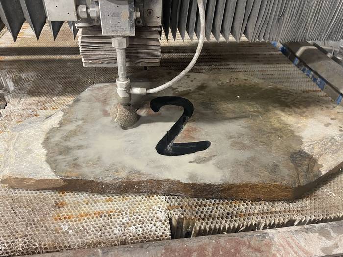 Waterjet cutting detail work