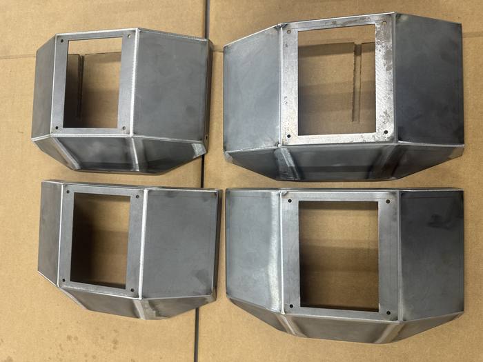 Formed sheet metal enclosures