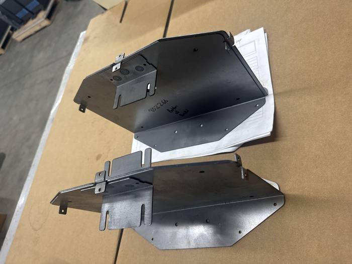 Formed mounting panels