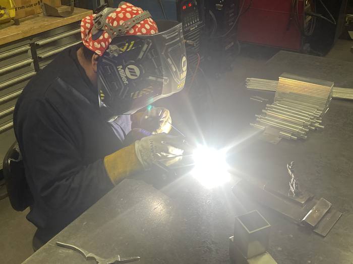 Precision welding on a small assembly