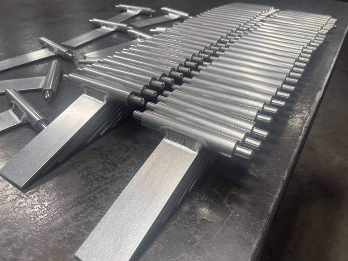 Finished welded and machined components