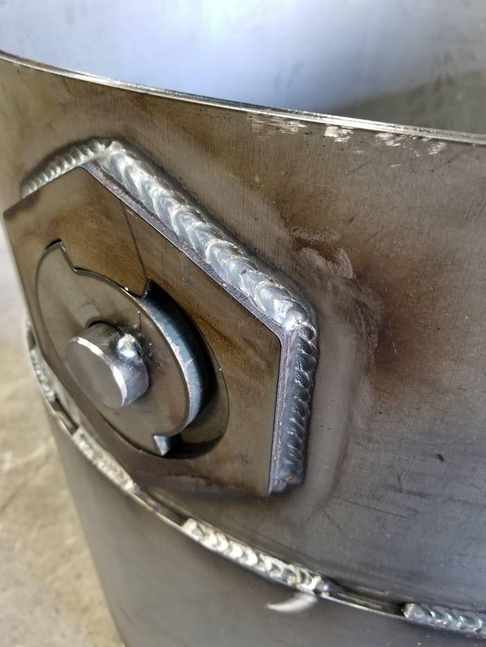 Clean corner weld detail on a formed enclosure