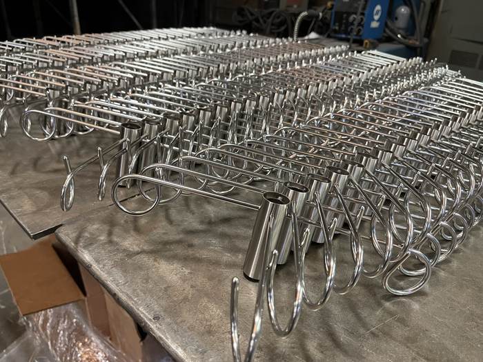 Finished welded stainless wire assemblies